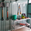 Abri de jardin 5,98m² en acier galvanisé gris anthracite Lübeck 89 - Vitavia