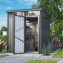 Abri de jardin 4,42m² en acier galvanisé gris anthracite Rheinfelden 78 - Vitavia
