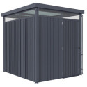 Abri de jardin 4,42m² en acier galvanisé gris anthracite Rheinfelden 78 - Vitavia