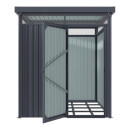 Abri de jardin 4,42m² en acier galvanisé gris anthracite Rheinfelden 78 - Vitavia