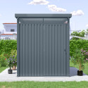Abri de jardin 4,42m² en acier galvanisé gris anthracite Rheinfelden 78 - Vitavia