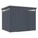 Abri de jardin 6,43m² en acier galvanisé gris anthracite Rheinfelden 108 - Vitavia