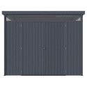 Abri de jardin 6,43m² en acier galvanisé gris anthracite Rheinfelden 108 - Vitavia