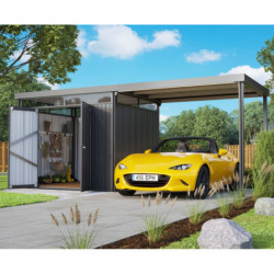Abri de jardin Rheinfelden 108 avec appentis de 6,63m² - Vitavia