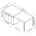 Abri de jardin Rheinfelden 108 avec appentis de 6,63m² - Vitavia