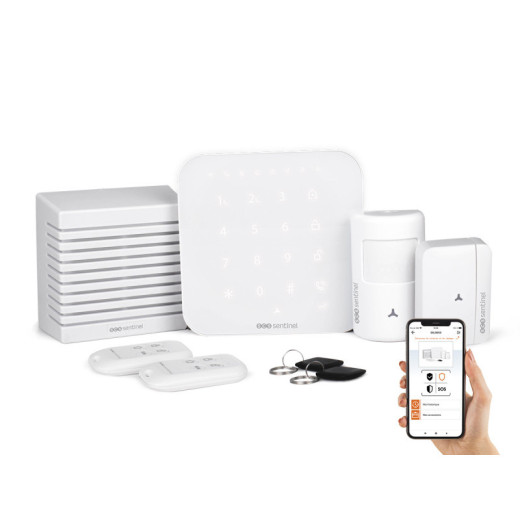 Kit alarme sans fil connecté Wifi et GSM 4G -SCS Sentinel