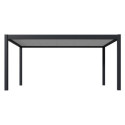 Carport simple 15m² en aluminium anthracite et toit en acier - Ombrea	