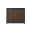 Pergola bioclimatique autoportante en alu anthracite 3x6m + abri 6m² - Ombrea VS