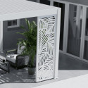 Panneau décoratif 1m - motif à feuilles - blanc - OMBREA VS
