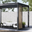 Panneau latéral à ventelles 1m - aspect bois - OMBREA VS