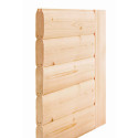 Sauna d'angle 2 à 3 places - 38mm - sans couronne - poêle Easy Bio ctrl externe - porte en verre clair - Yuma - KARIBU
