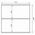 Sauna d'extérieur 2 à 4 places - parois 38mm - porte en verre - poêle Easy Bio ctrl externe - Quadro 1 - KARIBU