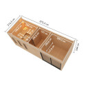 Sauna d'extérieur 4 à 6 places - parois 73mm - bois noir - poêle ctrl externe - Monterey - KARIBU