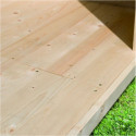 Sauna d'extérieur 2 à 4 places - parois 38mm - avec terrasse - poêle ctrl externe - Ares 1 - KARIBU	