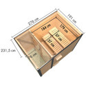 Sauna d'extérieur en bois anthracite 2 à 4 places - parois 38mm - avec terrasse - poêle ctrl externe - Ares 1 - KARIBU
