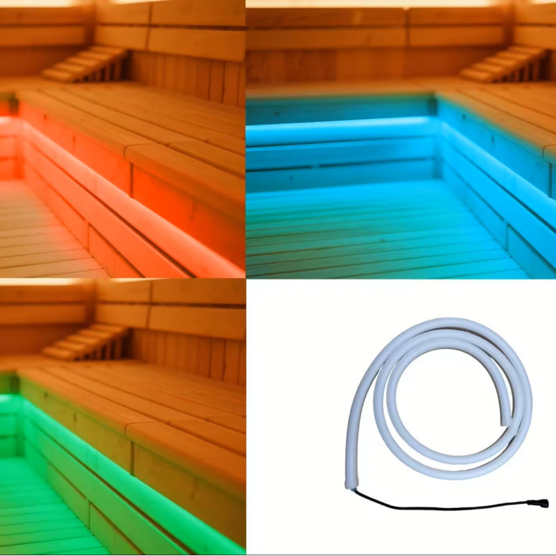 Extension - tube de 200cm - pour kit d’éclairage LED pour sauna – Karibu