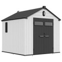 Abri de jardin en résine brossée DOCKER 5,47m² skylight + plancher - Jobu