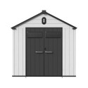 Abri de jardin en résine brossée DOCKER 5,47m² skylight + plancher - Jobu