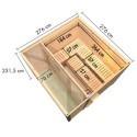 Sauna d'extérieur en bois anthracite 6 à 8 places - parois 38mm - avec terrasse - sans poêle - Ares 3 - KARIBU