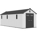 Abri de jardin en résine brossée DOCKER 14m² skylight + plancher - Jobu
