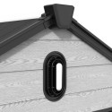 Abri de jardin en résine brossée DOCKER 14m² skylight + plancher - Jobu