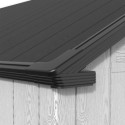 Abri de jardin en résine brossée DOCKER 14m² skylight + plancher - Jobu