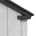 Abri de jardin en résine brossée DOCKER 14m² skylight + plancher - Jobu