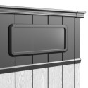 Abri de jardin en résine brossée toit monopente DOCKER 6m² + plancher - Jobu