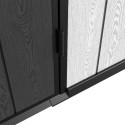 Abri de jardin en résine brossée toit monopente DOCKER 6m² + plancher - Jobu