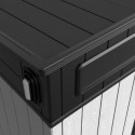 Abri de jardin en résine brossée toit monopente DOCKER 6m² + plancher - Jobu