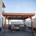 Carport OMBRA 12,53m² en bois massif avec toit bac acier HABRITA