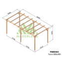 Pergola en bois massif traité autoclave 600x300cm TOURS – Maderland