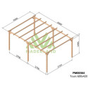 Pergola en bois massif traité autoclave 600x420cm TOURS – Maderland