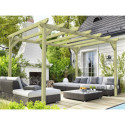 Pergola en bois massif traité autoclave 300x300cm PARIS – Maderland