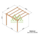 Pergola adossée en bois massif traité autoclave 300x300cm SAINT-DENIS – Maderland