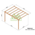 Pergola adossée en bois massif traité autoclave 420x300cm SAINT-DENIS – Maderland