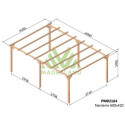 Carport autoportant en bois massif traité autoclave 600x420cm NANTERRE – Maderland