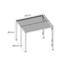 Pergola bioclimatique en aluminium 12m² Marco - Cerland