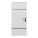 Porte d'entrée Lisandre en aluminium 96x218cm - blanc - poussant gauche - X-METAL