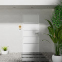 Porte d'entrée Lisandre en aluminium 96x218cm - blanc - poussant gauche - X-METAL