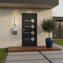 Porte d'entrée Axium en aluminium 96x218cm - gris anthracite - poussant droit - X-METAL