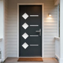 Porte d'entrée Axium en aluminium 96x218cm - gris anthracite - poussant gauche - X-METAL
