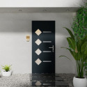 Porte d'entrée Axium en aluminium 96x218cm - gris anthracite - poussant gauche - X-METAL