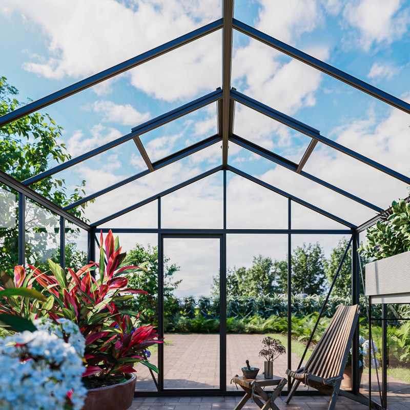 Double porte coulissante supplémentaire pour serres de jardin - BloomCabin