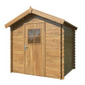 Abri de jardin en bois traité Pablo 1 - madriers 19mm - WhiteWood