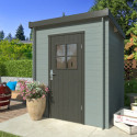 Abri de jardin en bois brut 3m² Zoé 1 - madriers 19mm - WhiteWood