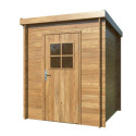 Abri de jardin en bois traité 3m² Zoé 1 - madriers 19mm - WhiteWood