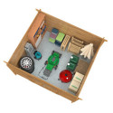 Abri de jardin en bois traité 8,8m² Lola 1 - madriers 28mm - WhiteWood