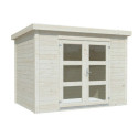 Abri de jardin en bois brut 5,15m² Olivia 1 - madriers 19mm - WhiteWood