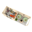 Abri de jardin en bois brut 5,15m² Olivia 1 avec terrasse - madriers 19mm - WhiteWood